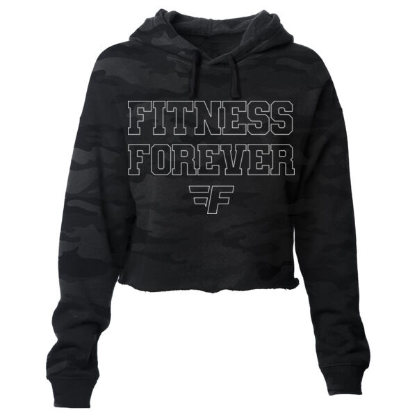 OUTLINE - WOMEN'S CROPPED HOODIE - SHADOW CAMO - BMK8W2 Thumbnail