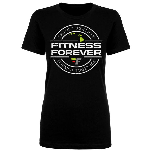 TRAIN TOGETHER. TRIUMPH TOGETHER. - WOMEN'S FITTED T-SHIRT - BLACK - NRSXMH Thumbnail