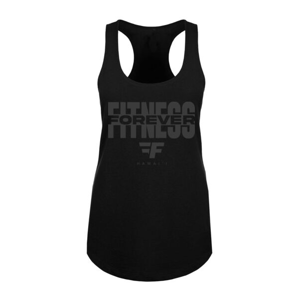 BLACKOUT - WOMEN'S FITTED TANK TOP - BLACK - $EJ5DC2$ Thumbnail